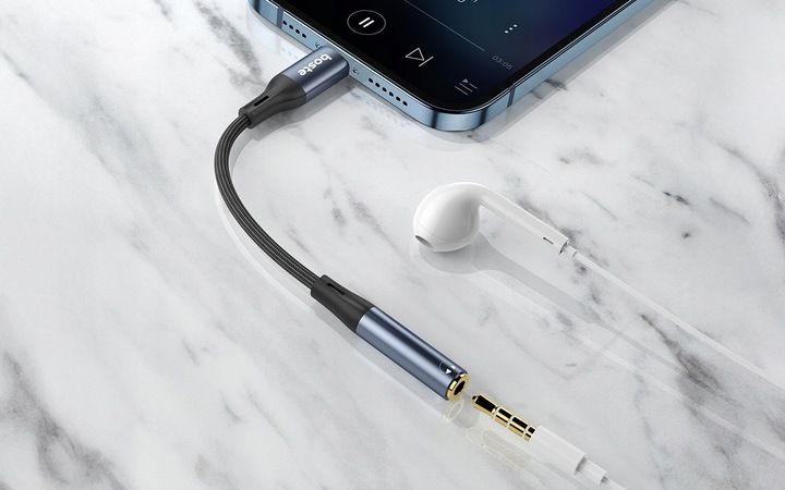 BOSTE ADAPTER PRZEJŚCIÓWKA AUDIO LIGHTNING DO IPHONE - MINI JACK AUX 12CM zdjęcie 10