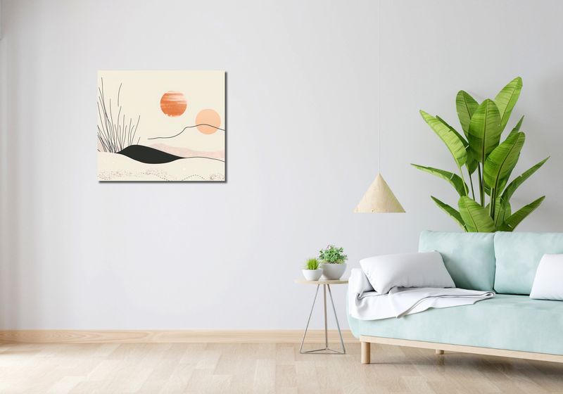 Obraz 70x60cm Miękkie Wzgórze zdjęcie 2