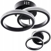 LAMPA SUFITOWA ŻYRANDOL PLAFON LED DWA OKRĘGI 18W