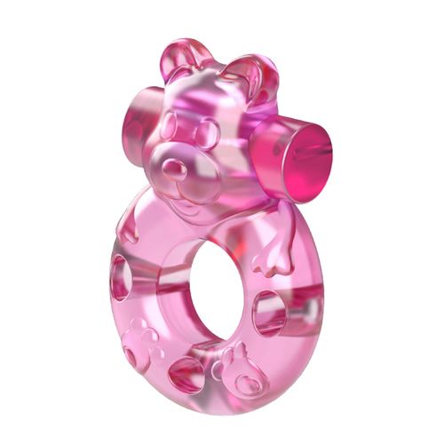 Vibrating Bear Cock Ring – Pink na Arena.pl