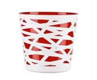 DONICZKA OSŁONKA WKŁAD CZERWONA DONICA KOLOR 17cm