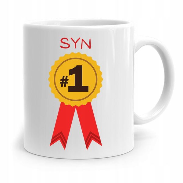 Kubek Prezent Dla Syna Dziecka Syn Na Medal Z Nadrukiem Ze Zdjęciem zdjęcie 1