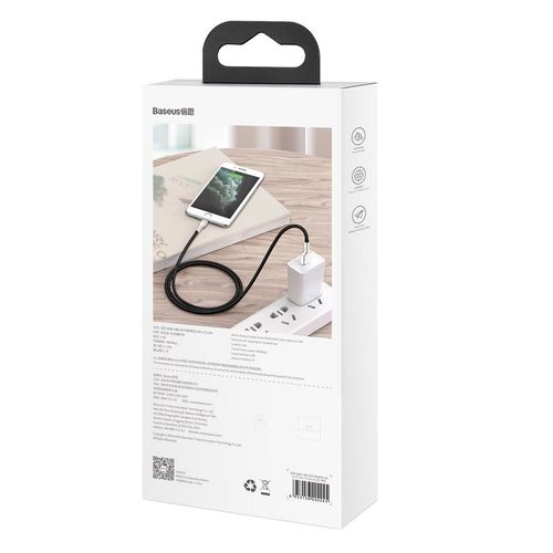 kabel usb do lightning baseus cafule, 2.4a, 2m (czarny) na Arena.pl