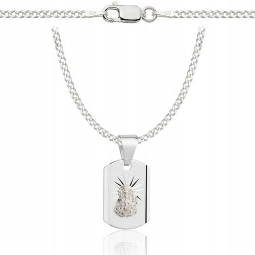 SREBRNY ŁAŃCUSZEK NA KOMUNIE Z MEDALIKIEM PR 925 GRAWER GRATIS KOMUNIJNY na Arena.pl