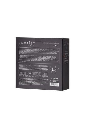 erotist first prostate stimulator, silicone, black, 14.4 cm na Arena.pl