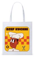Dla Kucharza Kucharki Torba Eco Biała Shopper Z Nadrukiem Ze Zdjęciem