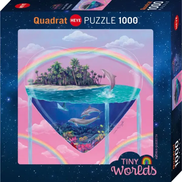 Puzzle 1000 elementów. Malutkie światy. Delfiny zdjęcie 1