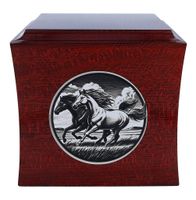 Urna kremacyjna z końmi