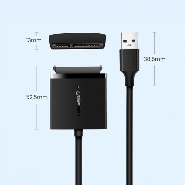 UGREEN ADAPTER PRZEJŚCIÓWKA Z USB 3.0 DO PODŁĄCZENIA DYSKU 2.5' / 3.5' SATA zdjęcie 6