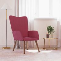 Fotel, winna czerwień, obity aksamitem