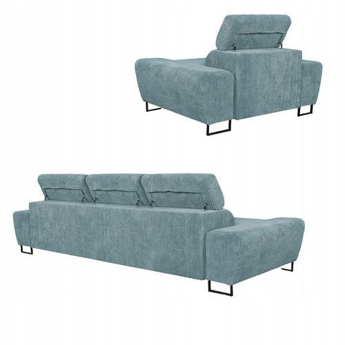 Zestaw mebli wypoczynkowych Savio Sofa 3os fotele j. zieleń na Arena.pl