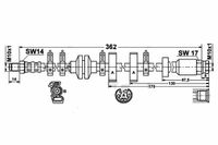 Fiat Punto 1 Zestaw Przewodów Hamulcowych Elastycznych Gumowych