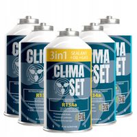 ClimaSet 3w1 R134a + 4x gaz R134a do klimatyzacji samochodowej 2,15 kg
