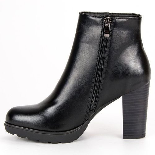 Czarne botki na słupku r.36 na Arena.pl