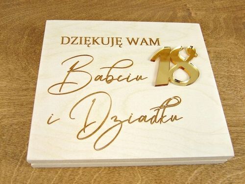 Podziękowanie Dla Chrzestnych Dziadków Babci Dziadka 18 Urodziny na Arena.pl