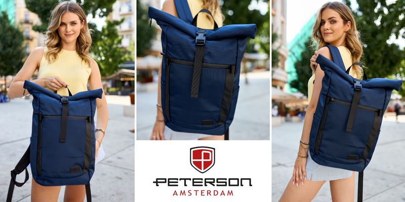 plecak miejski ptn rio-9084 navy zdjęcie 2