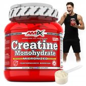 Amix Creatine Monohydrate 500g, 166 porcji KREATYNA MONOHYDRAT BEZ