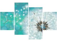 120CM 80CM ZEGAR 4 ELEM PUSZYSTY DMUCHAWIEC OBRAZ ŚCIENNY