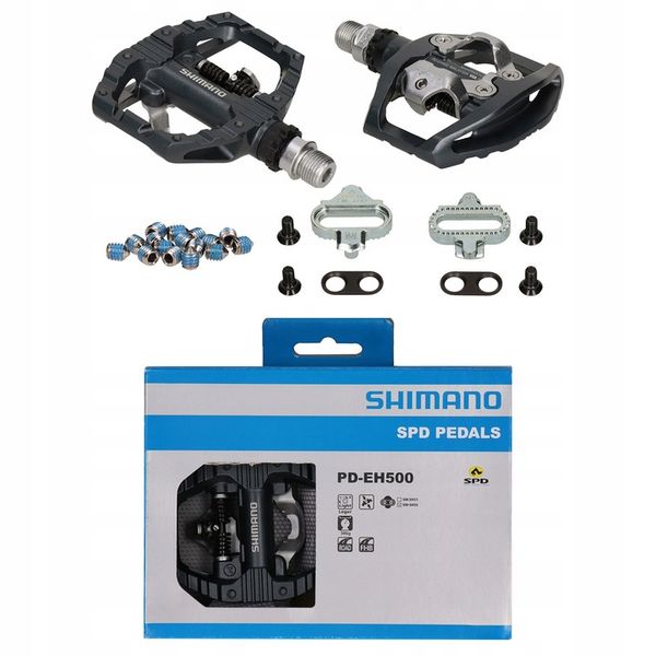 Pedały Shimano PD-EH500 SPD platformowe + bloki zdjęcie 1