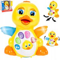 INTERAKTYWNA KACZUSZKA KACZKA GRA JEŹDZI MACHA SKRZYDEŁKAMI SERCE KWACZE