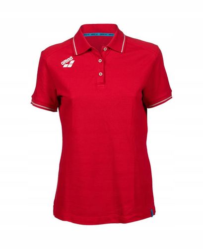 Koszulka polo T-Shirt damski bawełniany sportowy Arena Solid Red R.S na Arena.pl