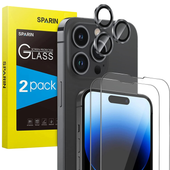 Szkło Hartowane 9H i Osłona Aparatu do iPhone 14 Pro Max 2 Sztuki Ochrona