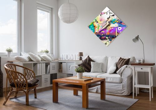 Zegar Ścienny - Ryby Pastele  - 60X60 Cm - C3Ad60X60-4096 na Arena.pl