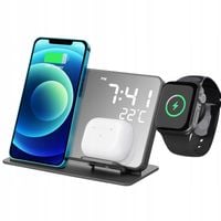 ŁADOWARKA INDUKCYJNA BEZPRZEWODOWA 4 W 1 SAMSUNG IPHONE AIRPODS APPLE WATCH