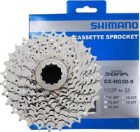 Kaseta rowerowa 9-rzędowa szosowa MTB 11-30T Shimano CS-HG50 Sora