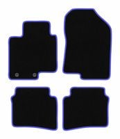Dywaniki welurowe CARLUX-BLUE Hyundai Bayon 2021- czarne/niebieskie