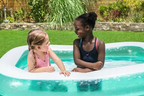 Basen dmuchany dla dzieci duży 200 x 146 x 48 turkusowy #54005 Bestway na Arena.pl