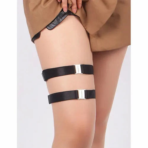 subblime regulowane klamry na nogi czarne pu elastyczne paski na Arena.pl