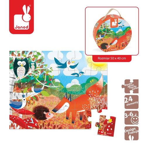 Puzzle w walizce Las, Janod na Arena.pl