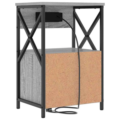 Szafka Nocna z szufladą 2 pcs Szary dąb sonoma 40 x 31 x 60 cm na Arena.pl