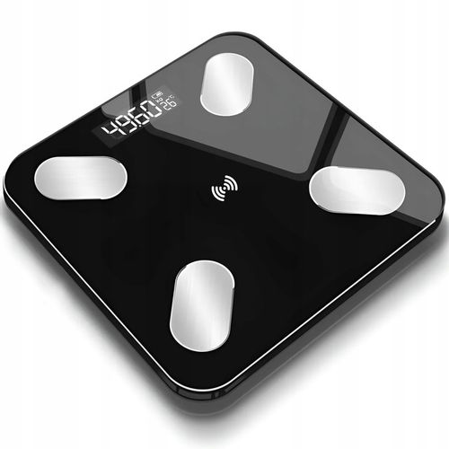 WAGA ŁAZIENKOWA ANALITYCZNA SMART APLIKACJA BLUETOTH SZKŁO + BATERIE GRATIS na Arena.pl