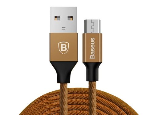 Kabel Baseus Yiven micro USB 150 cm 2A coffe - Brązowy na Arena.pl