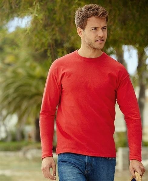 FRUIT OF THE LOOM KOSZULKA Z DŁUGIM RĘKAWEM Whit S zdjęcie 5