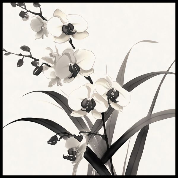 Plakat 100x100cm Orchidea zdjęcie 2