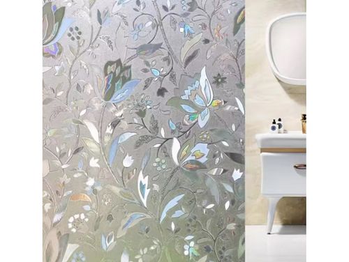 Folia okienna okleina samoprzylepna na okno okna szyby 45x200cm kwiat na Arena.pl