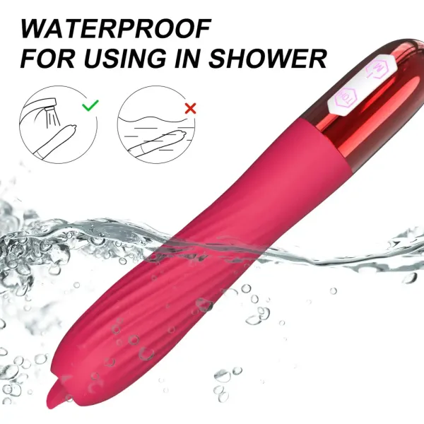 Wibrator-Silicone Vibrator USB, 10 vibration modes, Heating zdjęcie 5