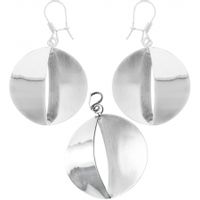 SREBRNY KOMPLET KOŁA SREBRO PRÓBY 925