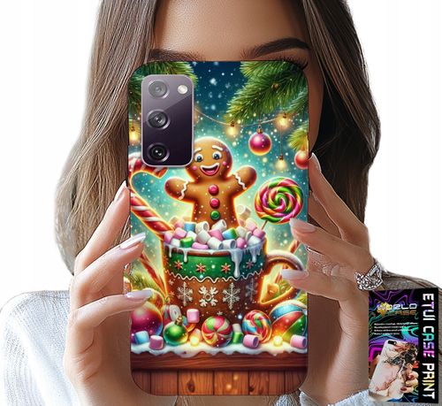 ETUI DO SAMSUNG GALAXY S20 FE - PIERNIK PIERNIKI ŚWIĄTECZNE WZORY +SZKŁO na Arena.pl