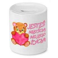 Skarbonka Dla Dziewczyny Jesteś Miłością Mojego Z Nadrukiem Ze Zdjęciem