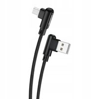 Kabel USB Foneng X70 Kątowy microUSB 3A 1m DO Telefonu Czarny