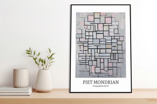 Obraz 40x60cm Design Composition 4, Mondrian Vintage do Salonu na Arena.pl