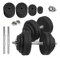 HANTLE ŻELIWNE regulowane 2x30kg gryfy talerze zestaw do treningu 60kg