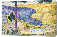 Obraz 90x60cm Valley with Fir, Henri-Edmond Cross do Salonu