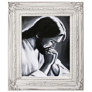 Obraz ręcznie malowany Chrystus 27x32cm