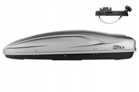 BOX BAGAŻNIK DACHOWY STELLA 480 SREBRNY OBUSTRONNIE OTWIERANY