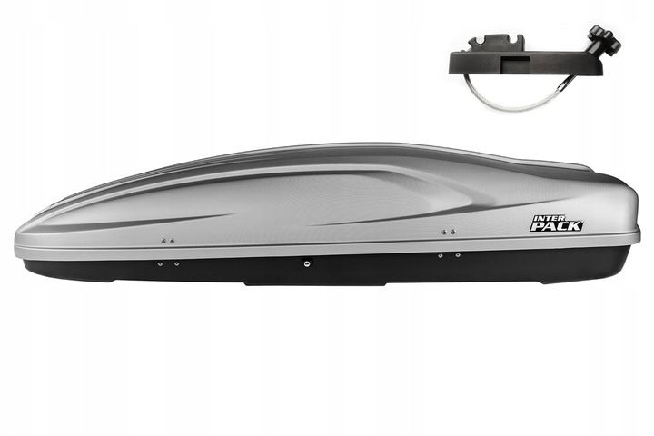BOX BAGAŻNIK DACHOWY STELLA 480 SREBRNY OBUSTRONNIE OTWIERANY zdjęcie 1